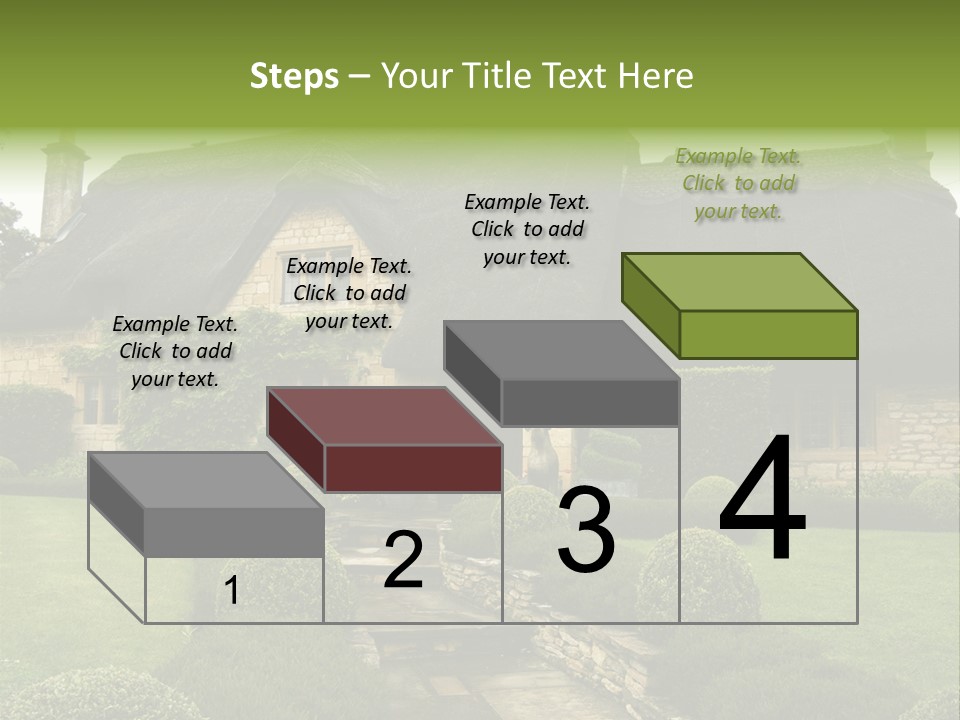 Country House With Landscaping PowerPoint Template