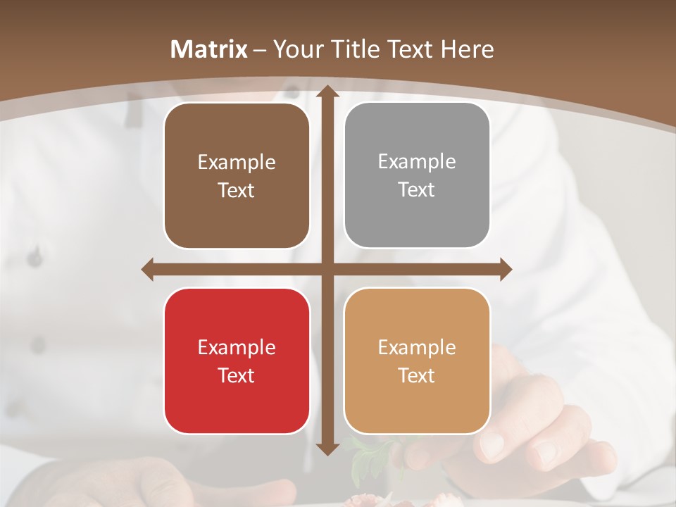 The Chef Prepares A Dish PowerPoint Template
