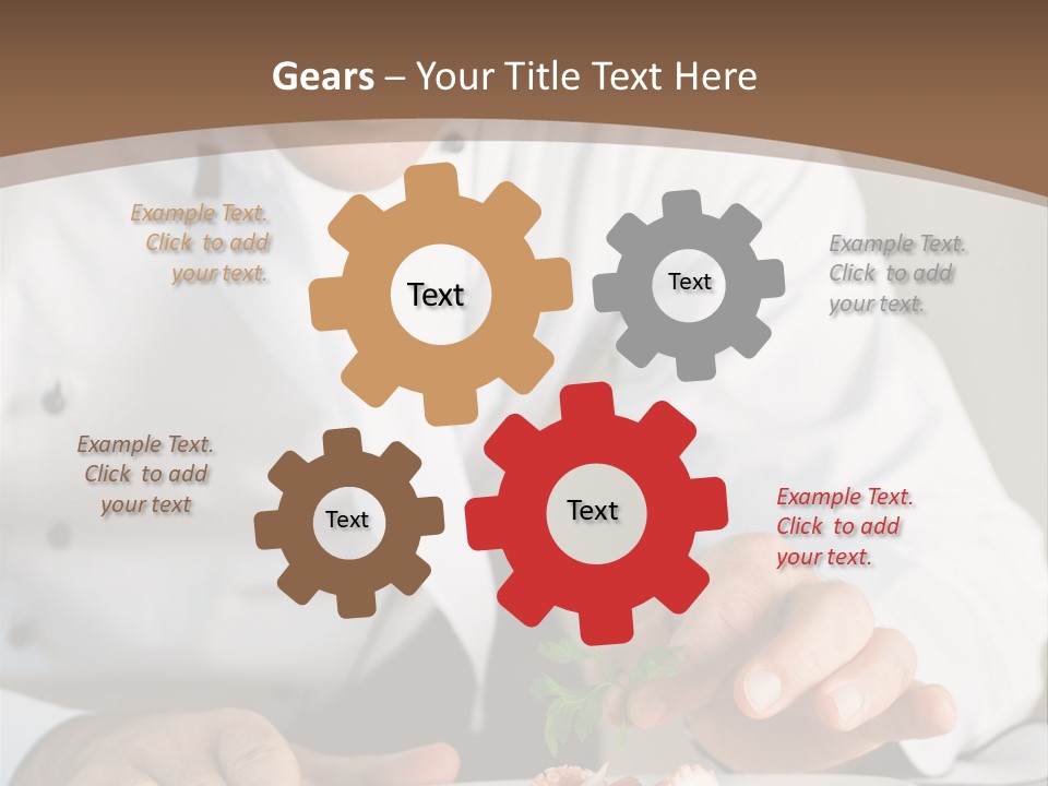 The Chef Prepares A Dish PowerPoint Template