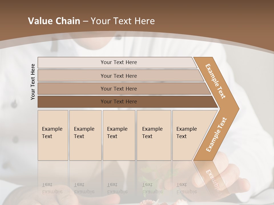 The Chef Prepares A Dish PowerPoint Template