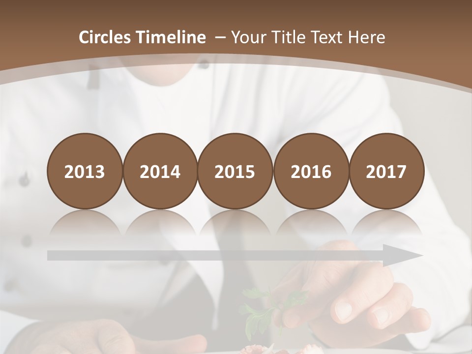 The Chef Prepares A Dish PowerPoint Template