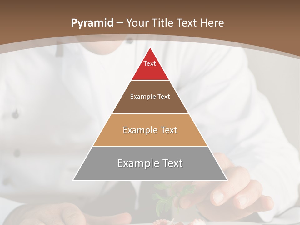 The Chef Prepares A Dish PowerPoint Template