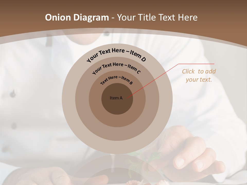 The Chef Prepares A Dish PowerPoint Template