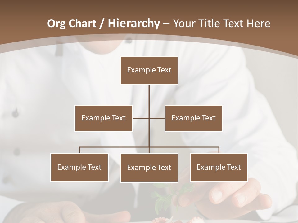 The Chef Prepares A Dish PowerPoint Template