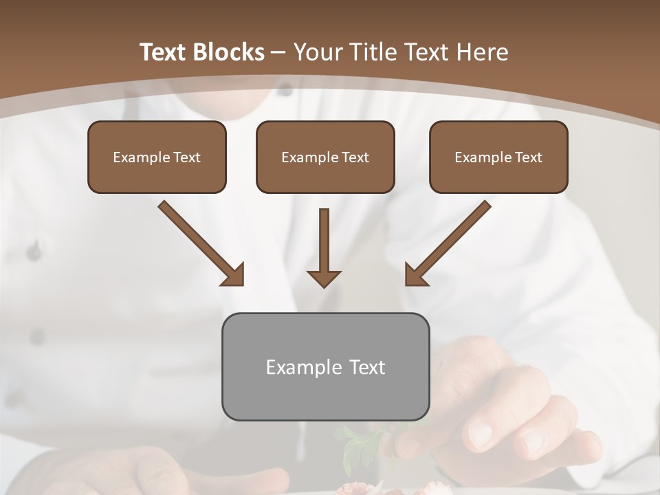 The Chef Prepares A Dish PowerPoint Template