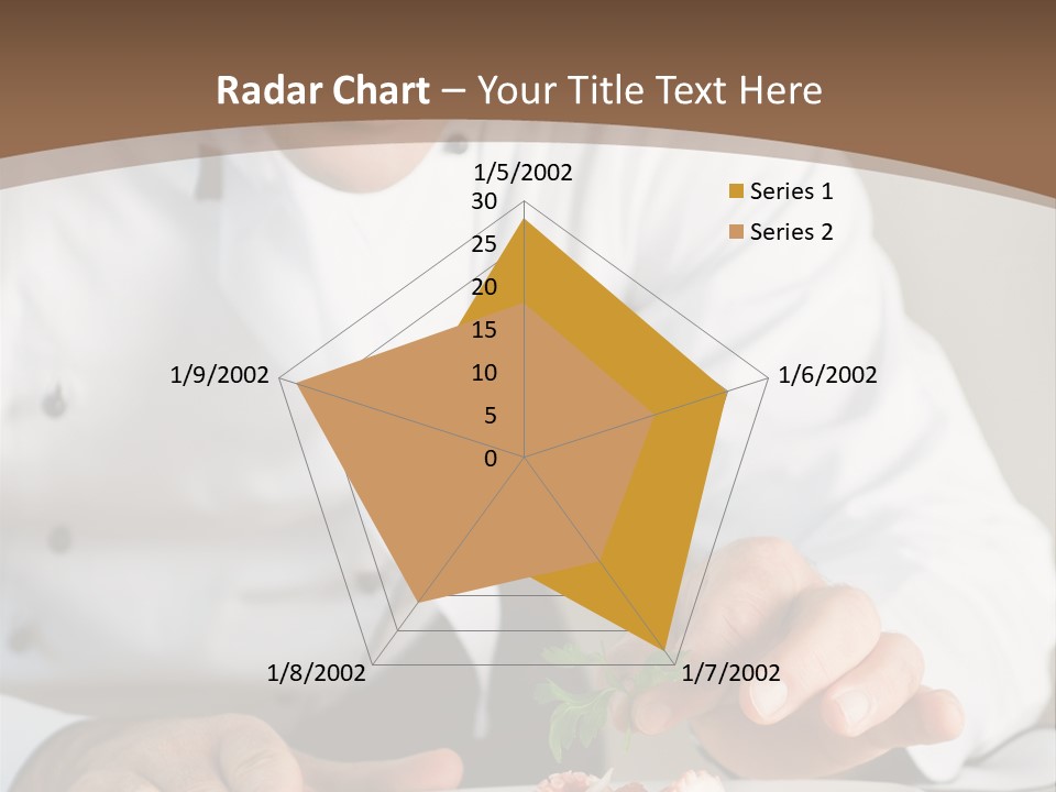 The Chef Prepares A Dish PowerPoint Template