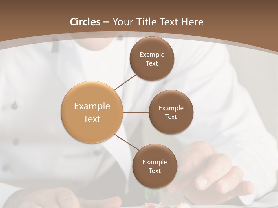 The Chef Prepares A Dish PowerPoint Template