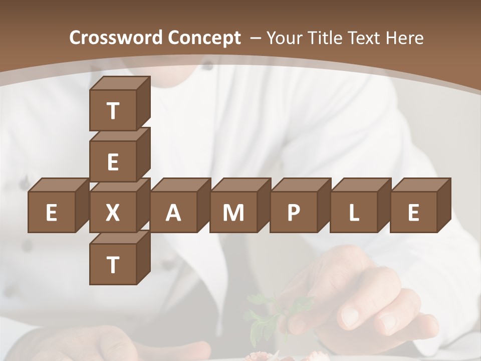 The Chef Prepares A Dish PowerPoint Template