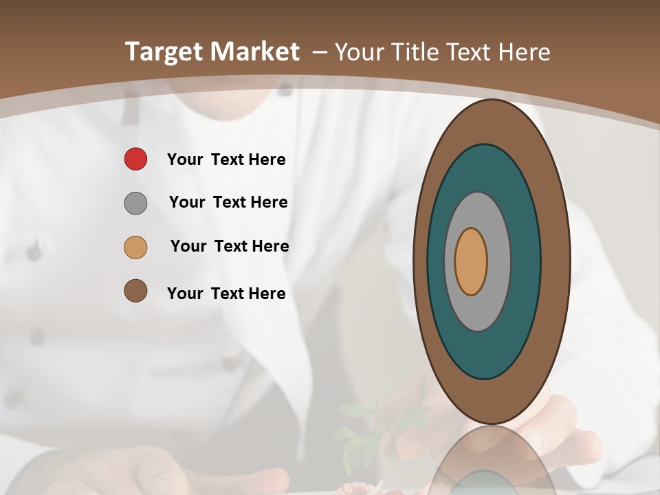 The Chef Prepares A Dish PowerPoint Template