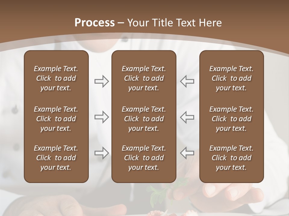 The Chef Prepares A Dish PowerPoint Template