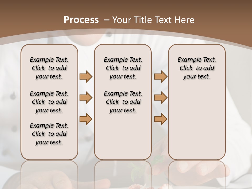 The Chef Prepares A Dish PowerPoint Template
