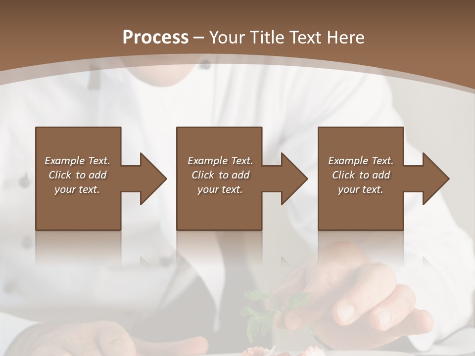 The Chef Prepares A Dish PowerPoint Template