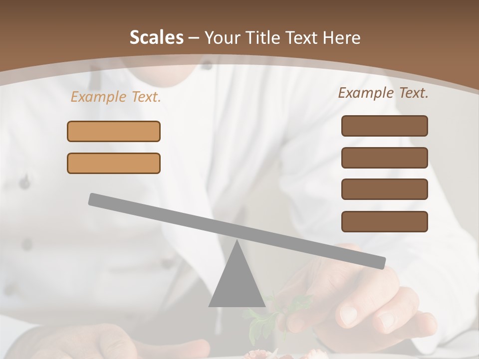 The Chef Prepares A Dish PowerPoint Template