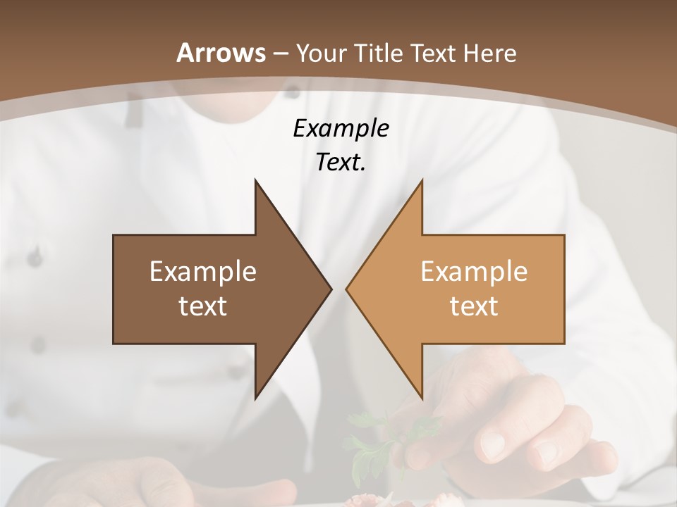 The Chef Prepares A Dish PowerPoint Template