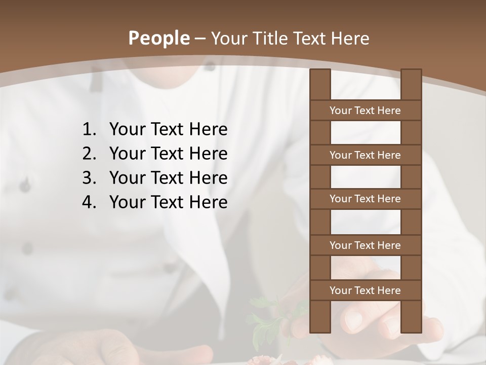 The Chef Prepares A Dish PowerPoint Template