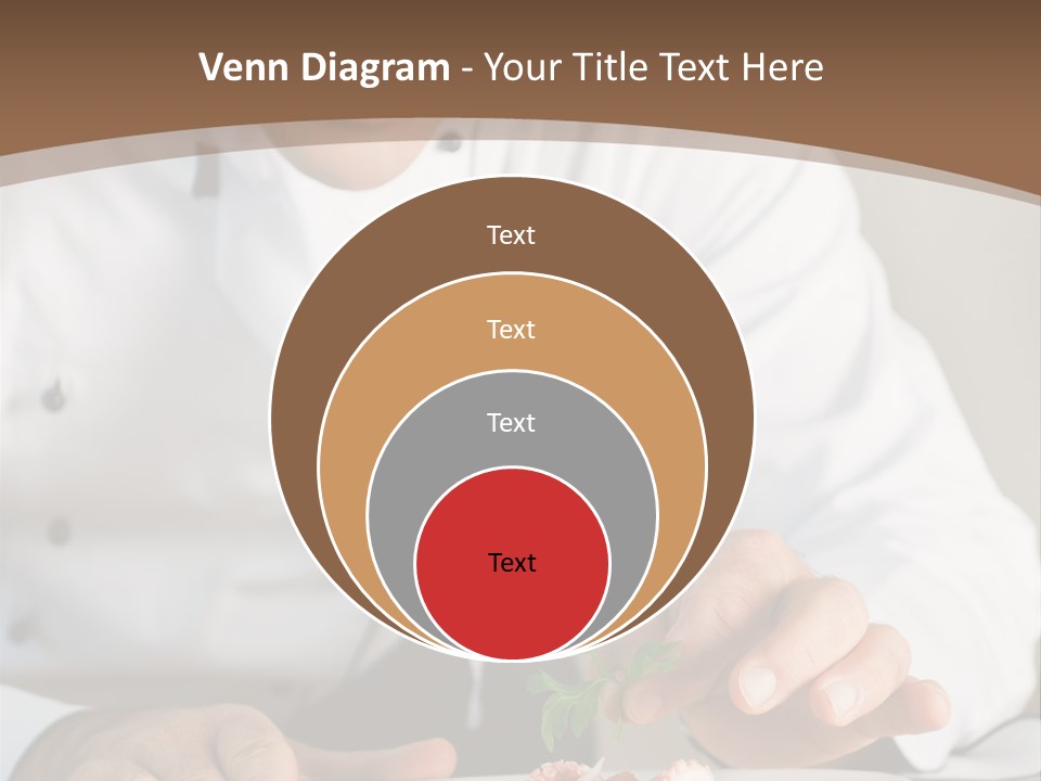 The Chef Prepares A Dish PowerPoint Template
