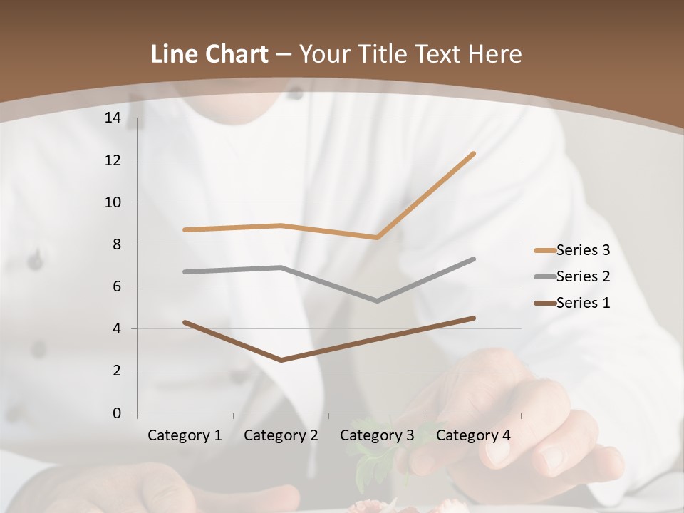 The Chef Prepares A Dish PowerPoint Template
