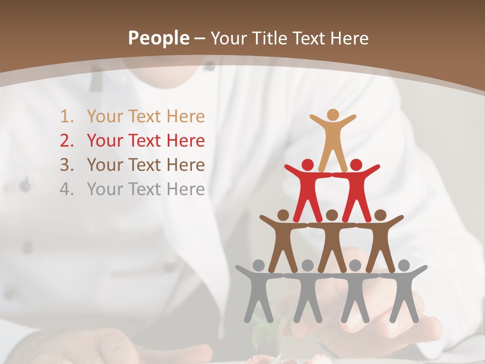 The Chef Prepares A Dish PowerPoint Template