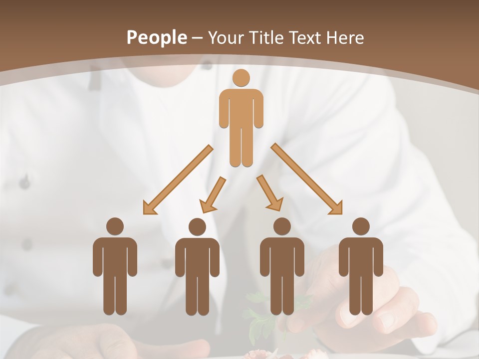 The Chef Prepares A Dish PowerPoint Template