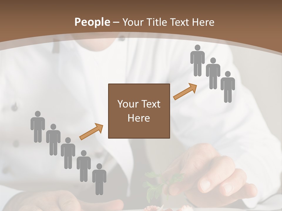 The Chef Prepares A Dish PowerPoint Template