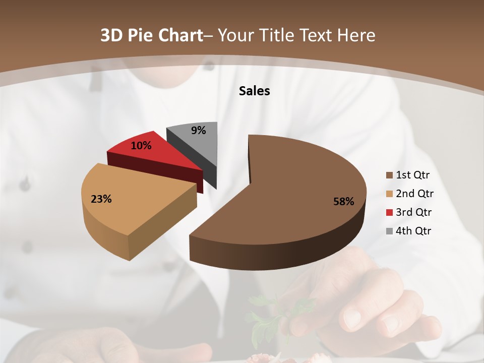 The Chef Prepares A Dish PowerPoint Template