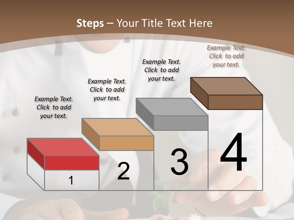 The Chef Prepares A Dish PowerPoint Template