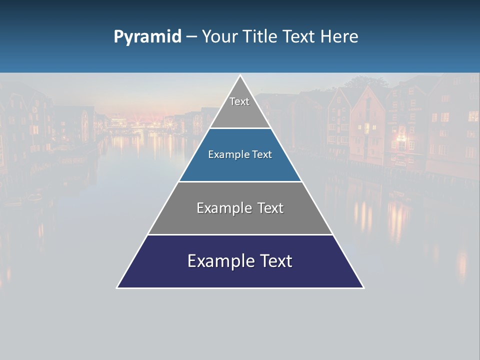 Night City On The Water PowerPoint Template