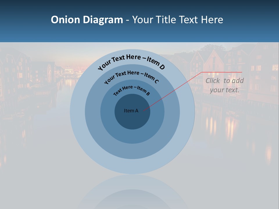 Night City On The Water PowerPoint Template