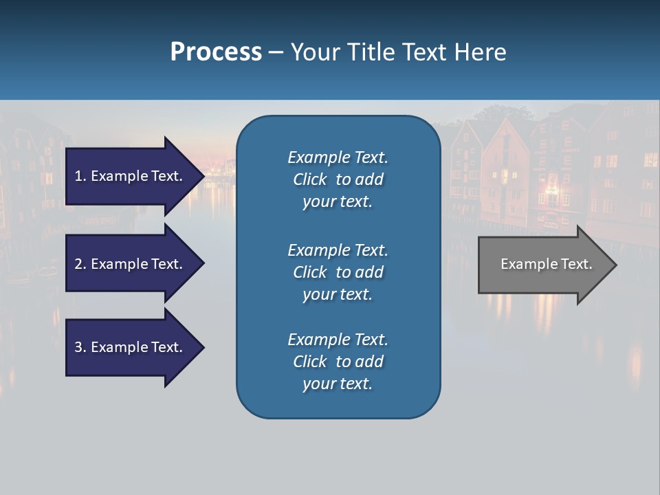 Night City On The Water PowerPoint Template