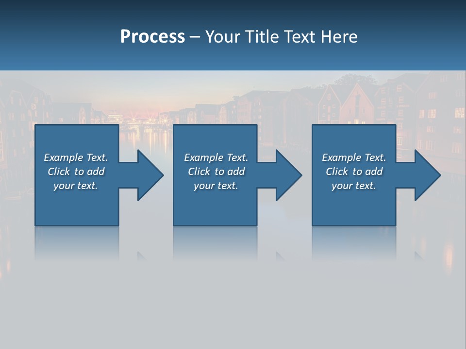 Night City On The Water PowerPoint Template