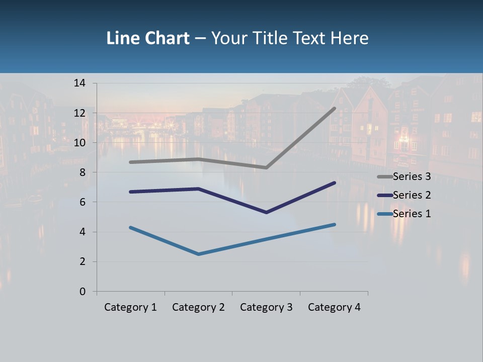 Night City On The Water PowerPoint Template