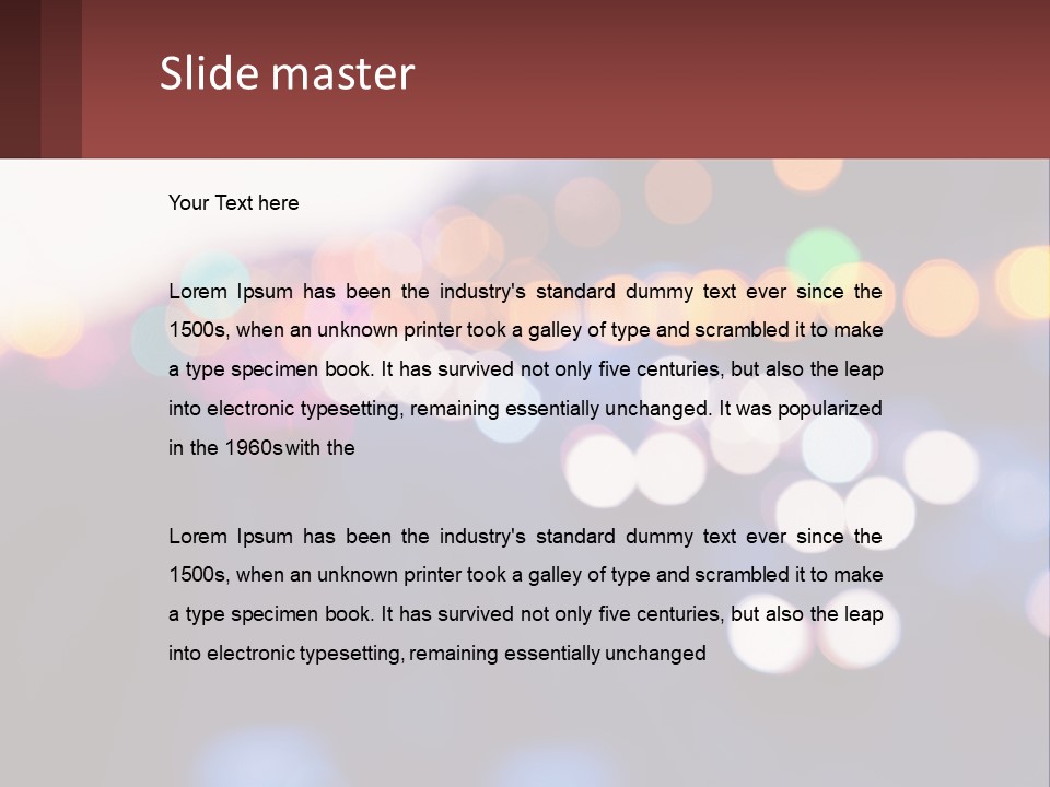 Endurance Night Lights PowerPoint Template