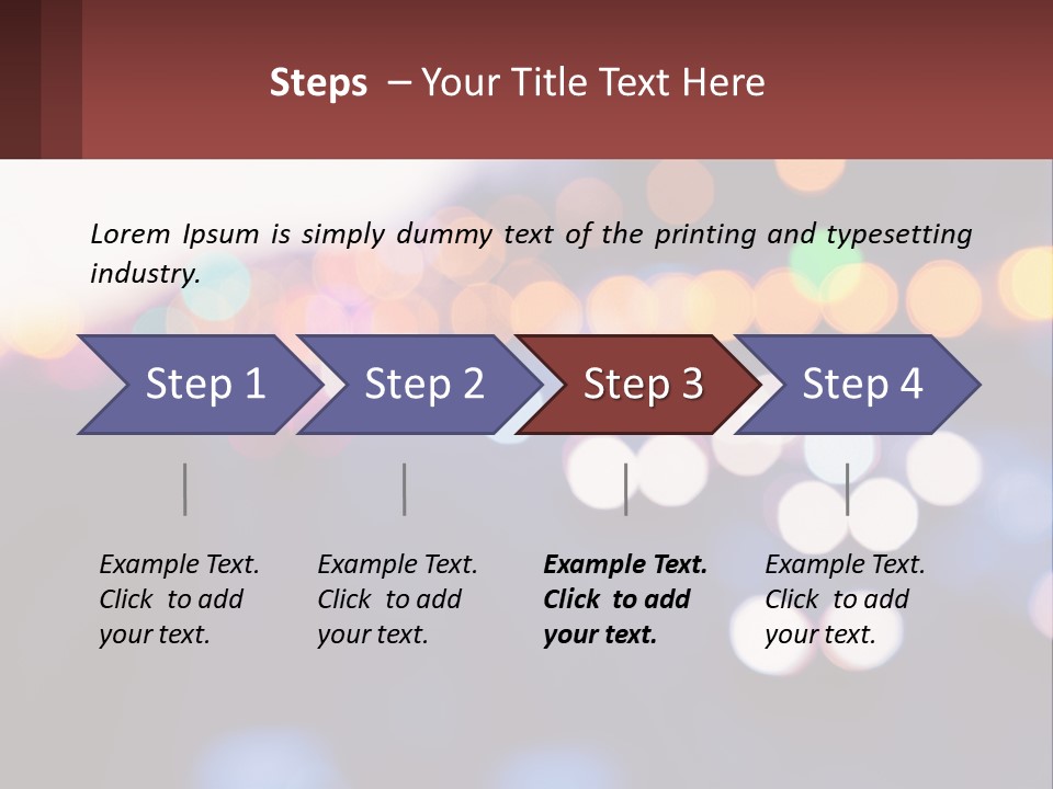 Endurance Night Lights PowerPoint Template