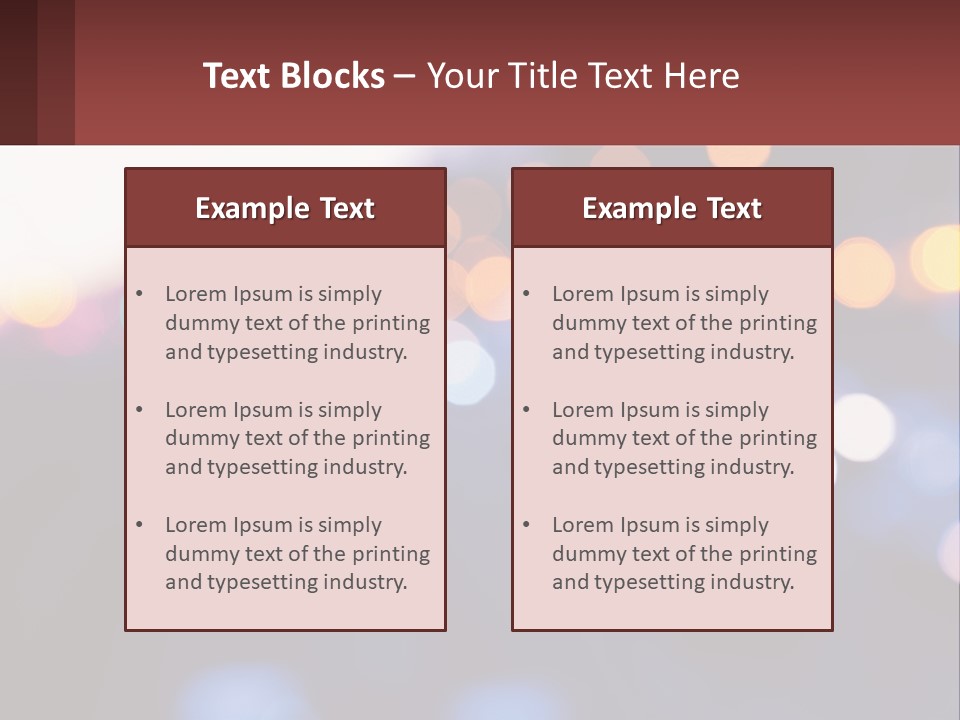 Endurance Night Lights PowerPoint Template