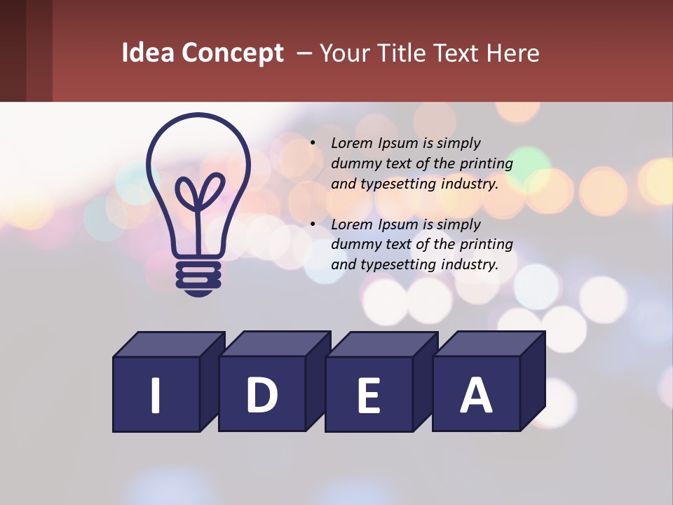 Endurance Night Lights PowerPoint Template