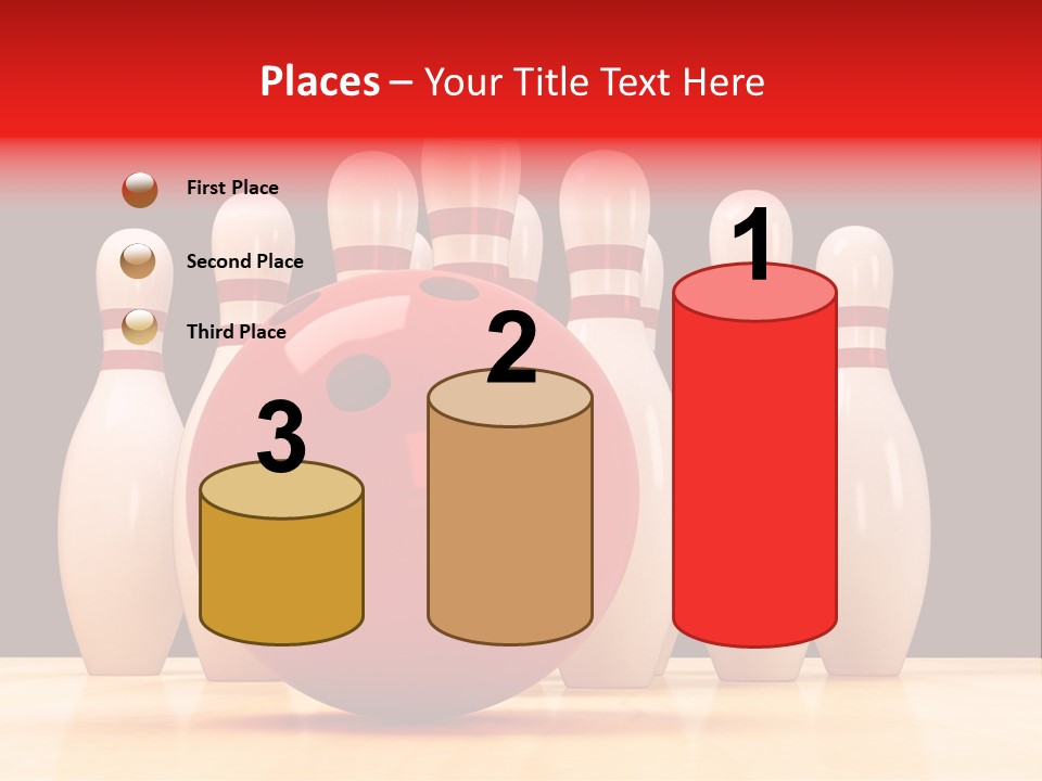 Skittles In Bowling PowerPoint Template