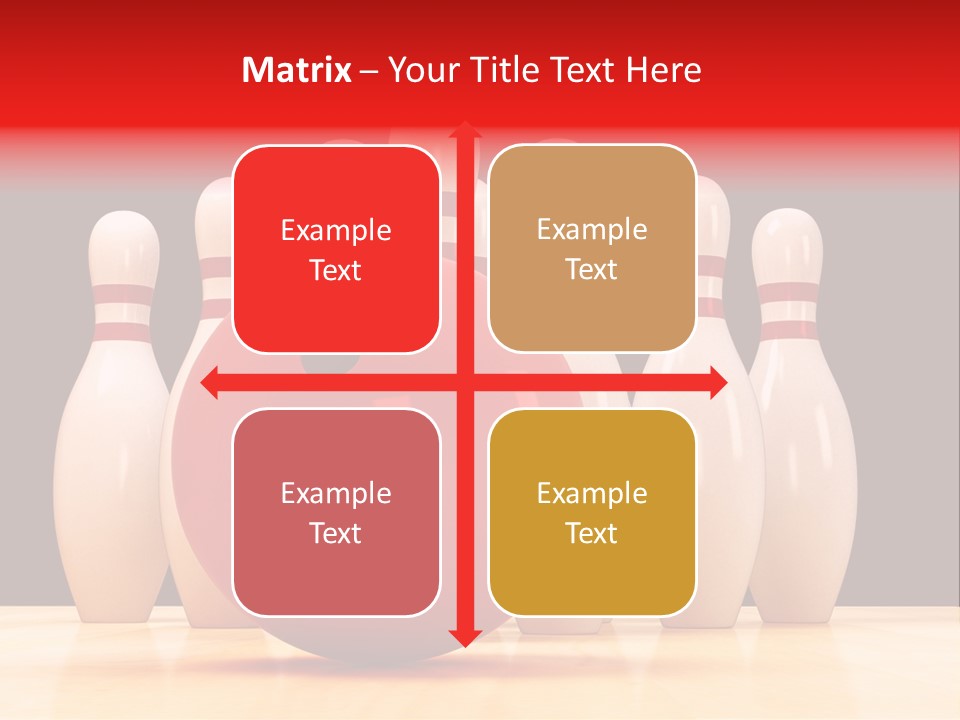 Skittles In Bowling PowerPoint Template