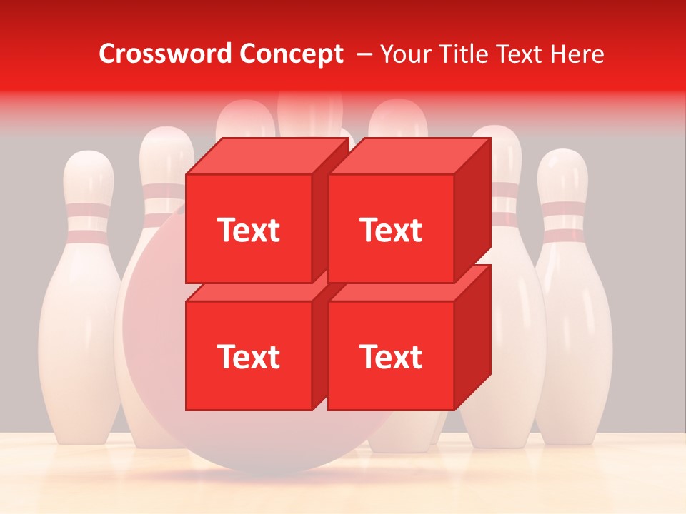 Skittles In Bowling PowerPoint Template