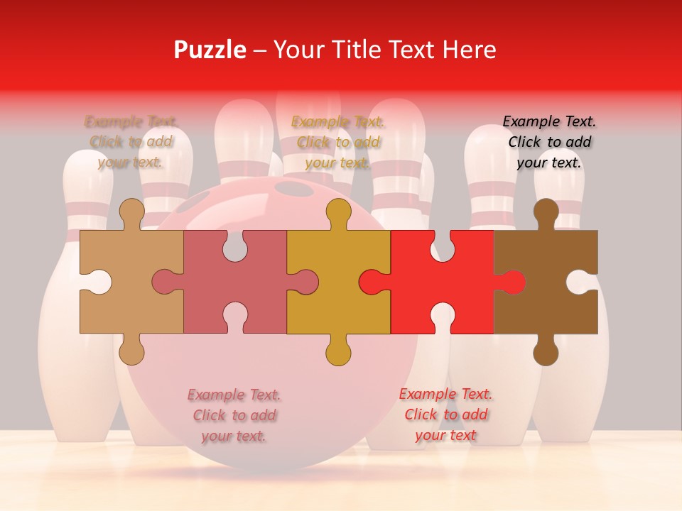 Skittles In Bowling PowerPoint Template