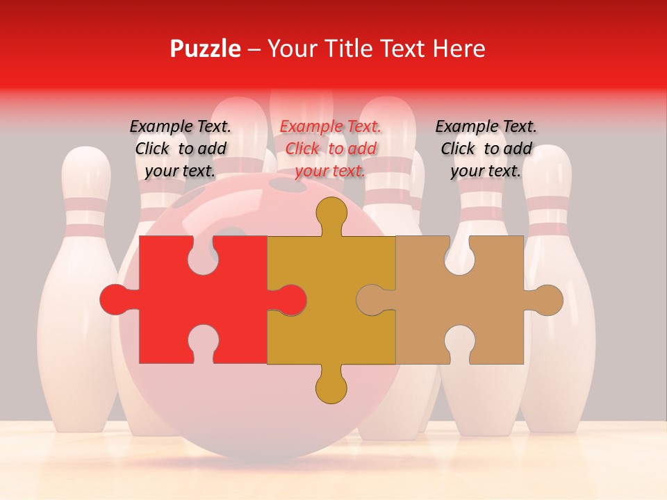 Skittles In Bowling PowerPoint Template