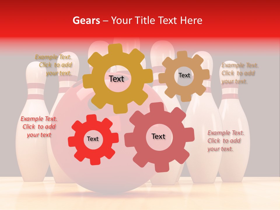 Skittles In Bowling PowerPoint Template