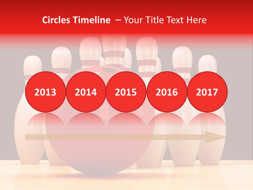 Skittles In Bowling PowerPoint Template