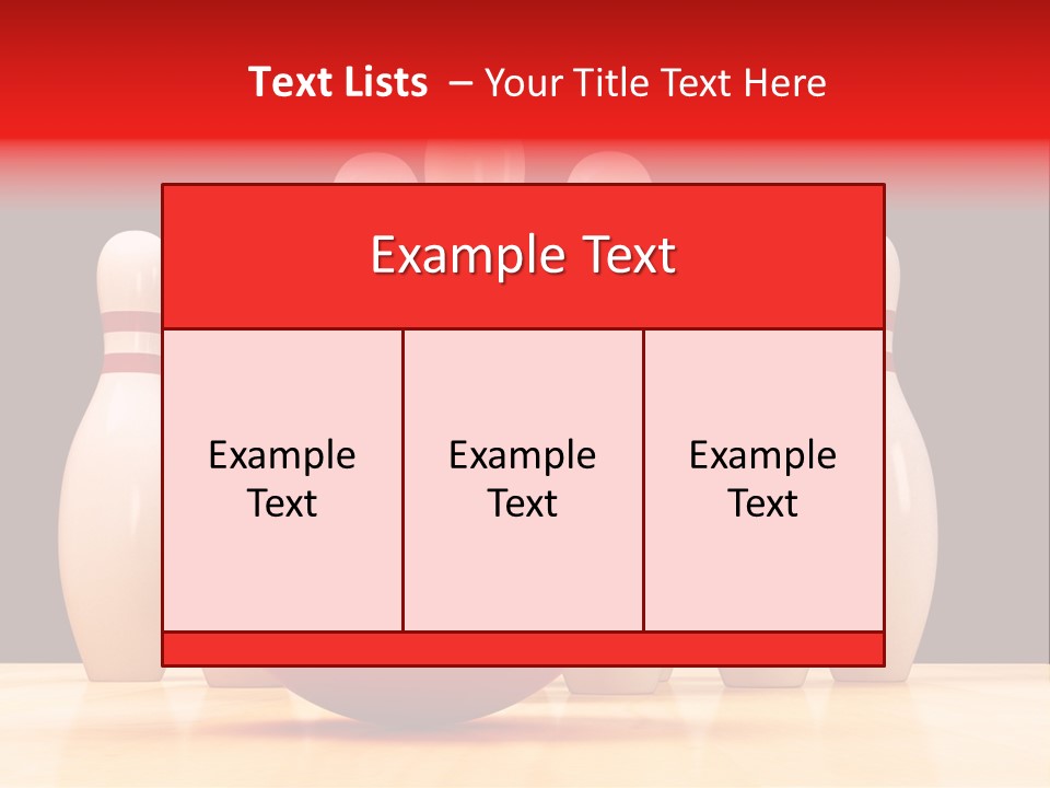 Skittles In Bowling PowerPoint Template