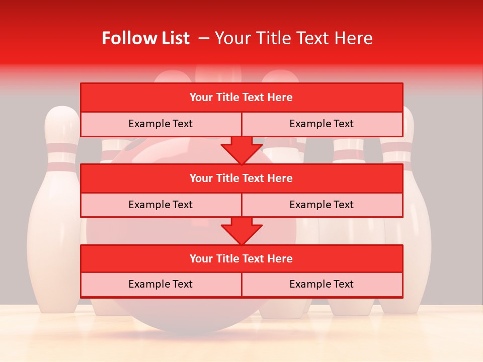 Skittles In Bowling PowerPoint Template