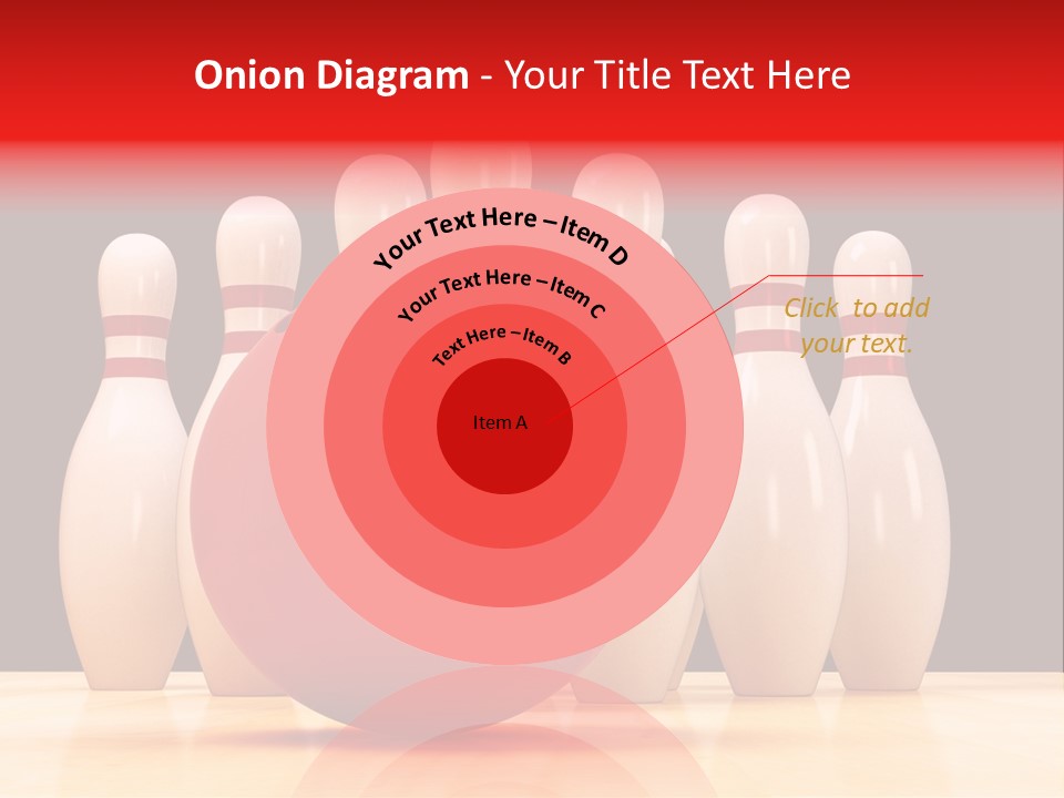 Skittles In Bowling PowerPoint Template