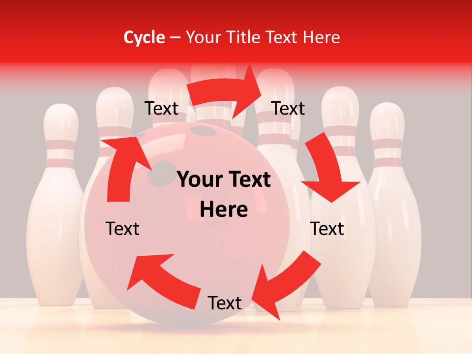 Skittles In Bowling PowerPoint Template