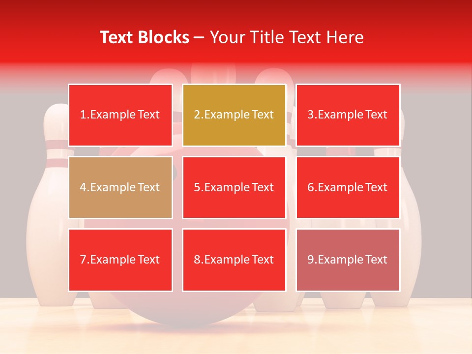 Skittles In Bowling PowerPoint Template