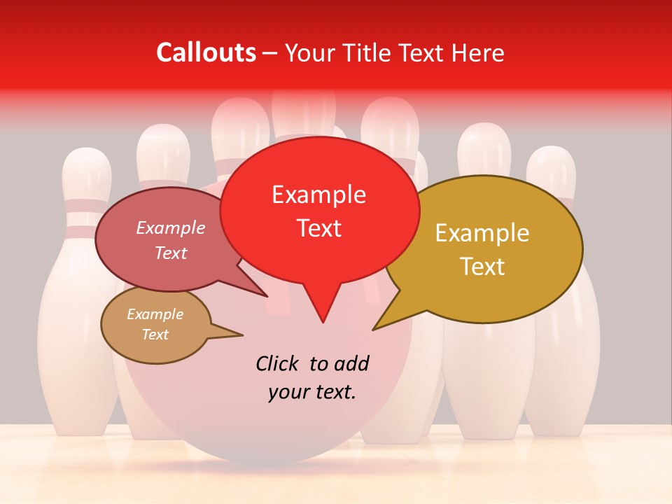 Skittles In Bowling PowerPoint Template