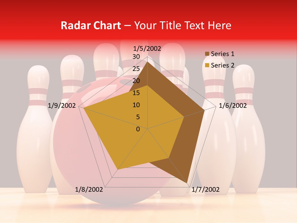 Skittles In Bowling PowerPoint Template