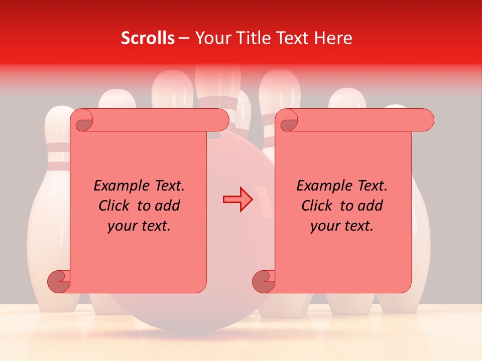 Skittles In Bowling PowerPoint Template
